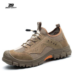 Giày bảo hộ lao động siêu nhẹ, thoáng khí, mũi thép chống va đập ZBOOT Z107